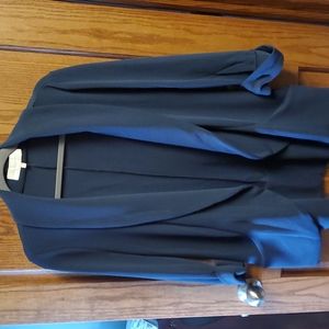 French Mauve knit tunic blazer